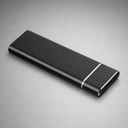 Portable External Hard Drive 500GB with USB-C Connection | Ultra Thin Design for Fast File Storage and Backup