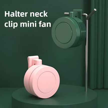 Portable Neck Fan with Adjustable Clip & Foldable Design | 3-Speed USB Rechargeable Fan for Personal Cooling