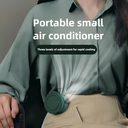 Portable Neck Fan with Adjustable Clip & Foldable Design | 3-Speed USB Rechargeable Fan for Personal Cooling
