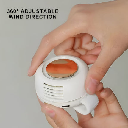 Portable Waist Clip Fan with Adjustable Speed Settings | Hands-Free Cooling for Office and Outdoor Use
