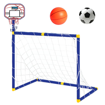 Portable Soccer and Basketball Goal Set with Easy Setup | Versatile Outdoor Sports Toy for Active Play