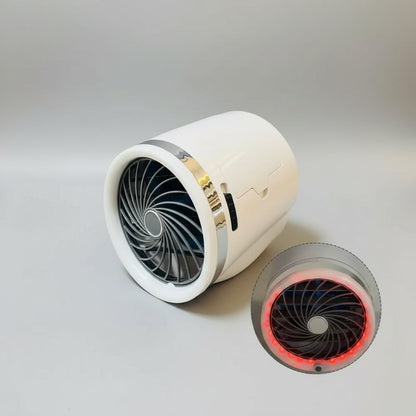 Portable Air Circulation Fan with LED Lights & Reusable Ice Packs | Versatile Cooling Solution for Home Comfort 3