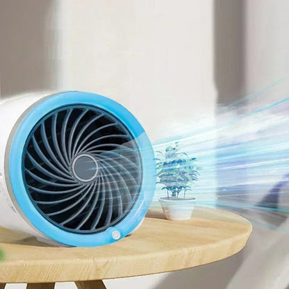 Portable Air Circulation Fan with LED Lights & Reusable Ice Packs | Versatile Cooling Solution for Home Comfort 4