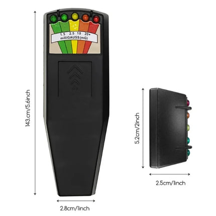 Portable EMF Meter with 5 LED Indicators | Accurate Electromagnetic Field Detector for Paranormal Investigation 3