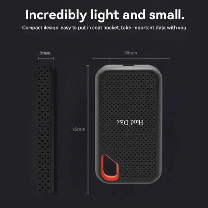Portable External SSD Drive, Portable Solid State Drive with USB C