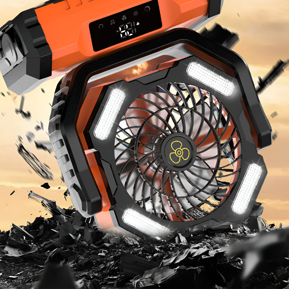 Portable Fan | Rechargeable Oscillating Fan with Remote Control | Versatile Cooling for Indoor and Outdoor Use 6