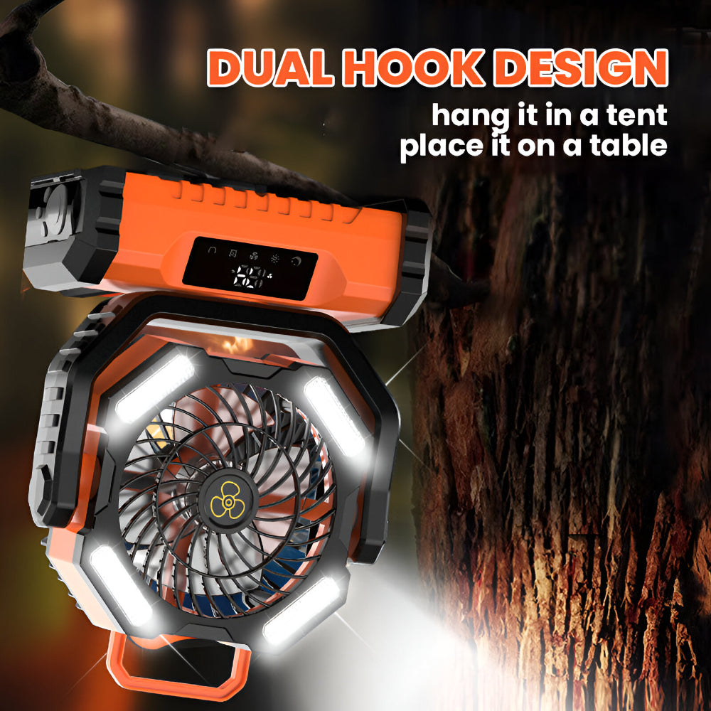 Portable Fan | Rechargeable Oscillating Fan with Remote Control | Versatile Cooling for Indoor and Outdoor Use 7
