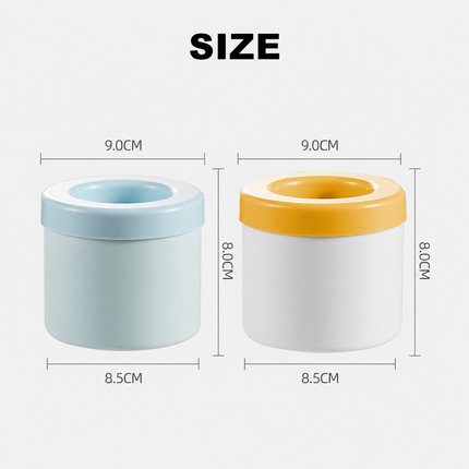 Portable Ice Maker Tray with Easy-Release Design | Stackable Silicone Ice Cube Maker for Home and Travel