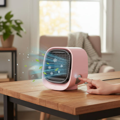 Portable Mini Air Conditioner Fan with Adjustable Cooling for Personal Comfort 4