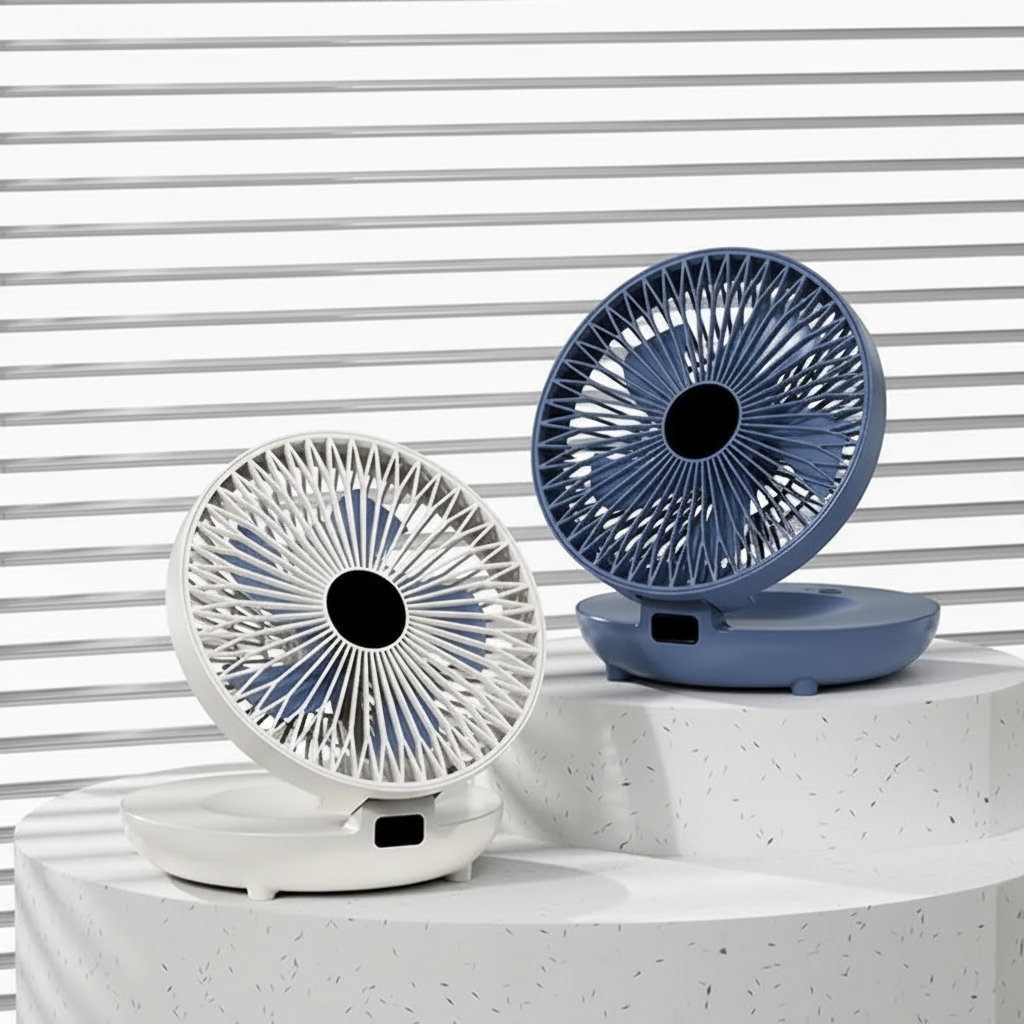 Portable Oscillating Fan | Foldable Design with 120° Airflow for Personal Comfort 1