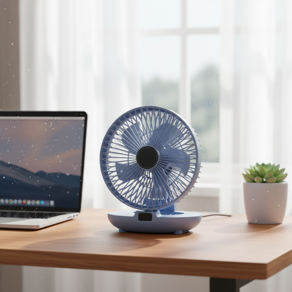 Portable Oscillating Fan | Foldable Design with 120° Airflow for Personal Comfort 2