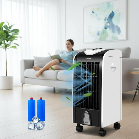 Portable Swamp Cooler | Compact Evaporative Air Conditioner with 3-in-1 Cooling | Ideal for Home and Office 0