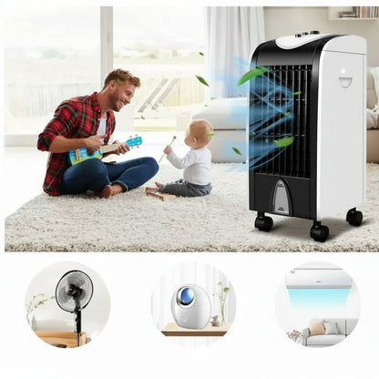 Portable Swamp Cooler | Compact Evaporative Air Conditioner with 3-in-1 Cooling | Ideal for Home and Office 1