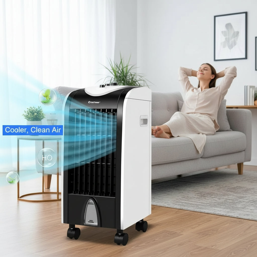 Portable Swamp Cooler | Compact Evaporative Air Conditioner with 3-in-1 Cooling | Ideal for Home and Office 3