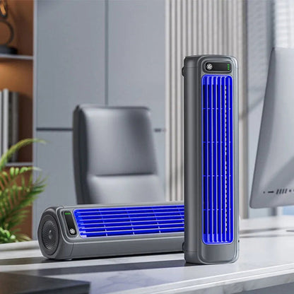 Portable Tower Fan | Quiet Air Circulator with 3 Speed Settings | Compact Design for Personal Cooling 1