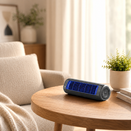 Portable Tower Fan with 3-Speed Settings | Quiet Oscillating Desktop Fan for Personal Cooling