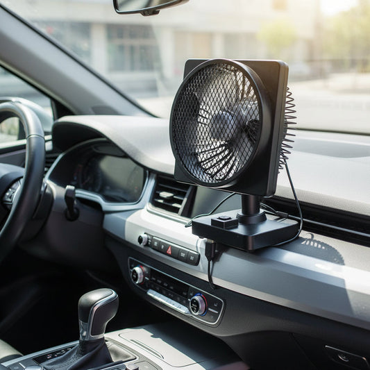 Portable USB Car Fan | 12V Cooling Solution with 360° Adjustable Direction | Ideal for Comfortable Road Trips 0