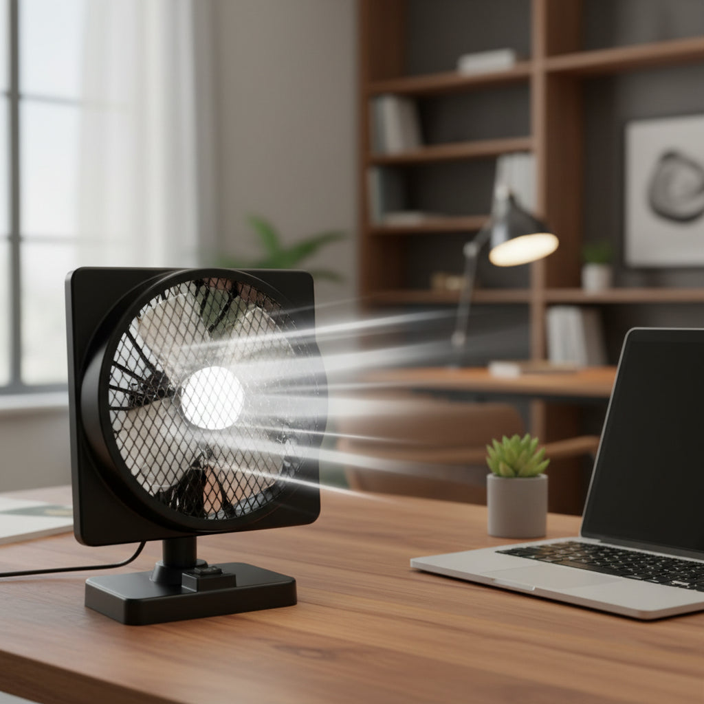 Portable USB Car Fan | 12V Cooling Solution with 360° Adjustable Direction | Ideal for Comfortable Road Trips 4