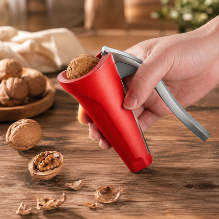 Nut Cracker with Ergonomic Handle & Non-Slip Grip | Effortless Cracking for Walnuts and Hazelnuts