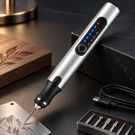 Engraving Pen, Rechargeable Engraver Pen for Wood and Metal, Electric Engraving Tool with Adjustable Speed_00