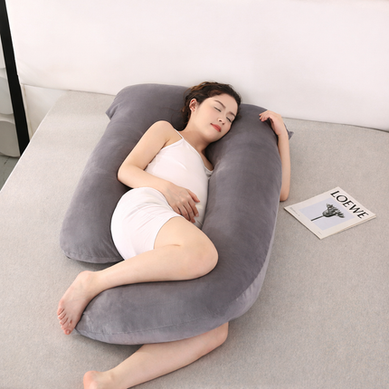 U-Shape Pregnancy Pillow with Full Body Support | Removable Cover for Comfortable Sleep and Nursing