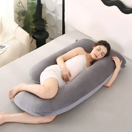 U-Shape Pregnancy Pillow with Full Body Support | Removable Cover for Comfortable Sleep and Nursing