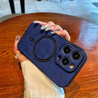 Blue without Deer Leather Logo - MagSafe / iPhone 13