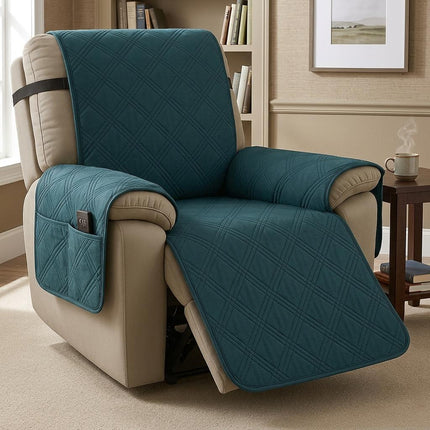 Quilted Recliner Cover with Waterproof Protection | Non-Slip Armchair Slipcover for Furniture Longevity 11