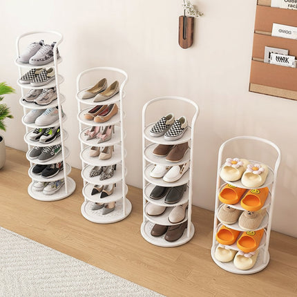 Vertical Shoe Rack Organizer with Strong Metal Frame | Space-Saving Storage Solution for Entryway and Closet