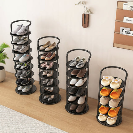 Vertical Shoe Rack Organizer with Strong Metal Frame | Space-Saving Storage Solution for Entryway and Closet