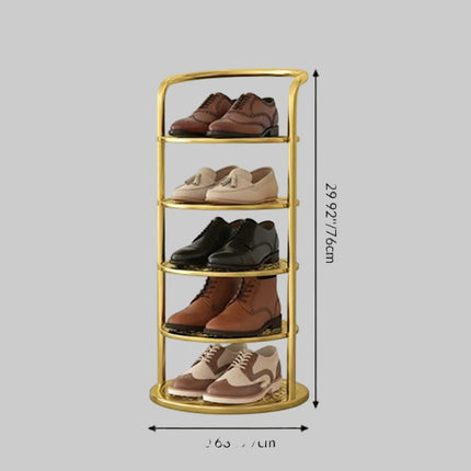 Vertical Shoe Rack Organizer with Strong Metal Frame | Space-Saving Storage Solution for Entryway and Closet