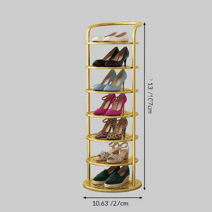 Vertical Shoe Rack Organizer with Strong Metal Frame | Space-Saving Storage Solution for Entryway and Closet