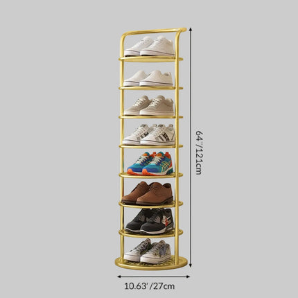 Vertical Shoe Rack Organizer with Strong Metal Frame | Space-Saving Storage Solution for Entryway and Closet