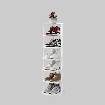 Vertical Shoe Rack Organizer with Strong Metal Frame | Space-Saving Storage Solution for Entryway and Closet