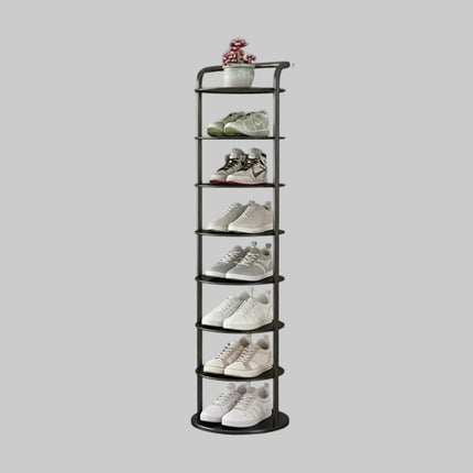 Vertical Shoe Rack Organizer with Strong Metal Frame | Space-Saving Storage Solution for Entryway and Closet