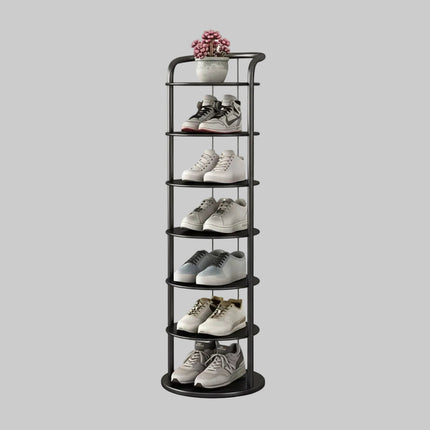 Vertical Shoe Rack Organizer with Strong Metal Frame | Space-Saving Storage Solution for Entryway and Closet