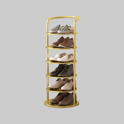 Vertical Shoe Rack Organizer with Strong Metal Frame | Space-Saving Storage Solution for Entryway and Closet