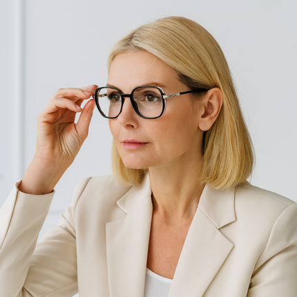 Progressive Reading Glasses with Blue Light Blocking | Lightweight Frame for Clear Vision and Eye Protection
