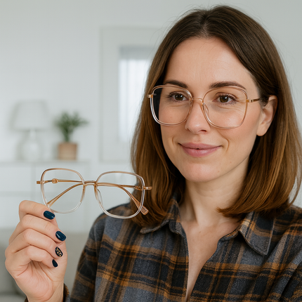 Progressive Reading Glasses with Blue Light Blocking | Lightweight Frame for Clear Vision and Eye Protection