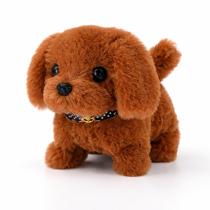 Interactive Plush Robot Dog Toy with Walking Action & Barking Sound | Realistic Indoor Fun for Kids