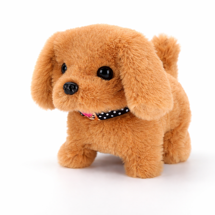 Interactive Plush Robot Dog Toy with Walking Action & Barking Sound | Realistic Indoor Fun for Kids