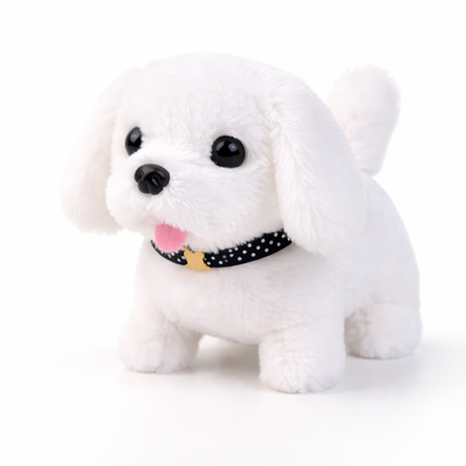 Interactive Plush Robot Dog Toy with Walking Action & Barking Sound | Realistic Indoor Fun for Kids