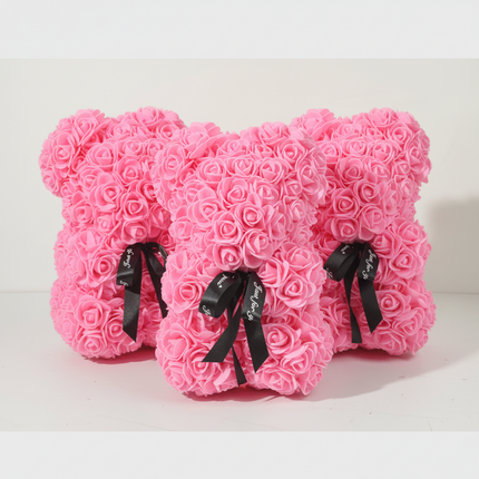 Artificial Flower Rose Bear Decoration for Lasting Memories | Romantic Gift for Valentine's Day and Anniversaries
