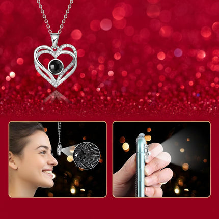Preserved Rose Gift Box with LED Light & Love Necklace | Lasting Floral Keepsake for Romantic Occasions
