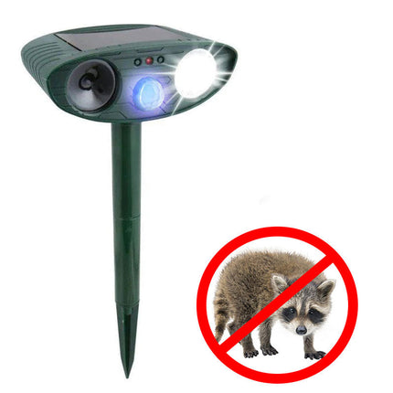 Raccoon Deterrent, Solar Ultrasonic Pest Repeller with Motion Sensor, Squirrel Deterrent, Animal Repellent for Yard