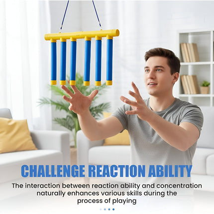 Falling Stick Trainer Reaction Game for Kids with Adjustable Speed | Fun Indoor Reflex Practice and Coordination Development
