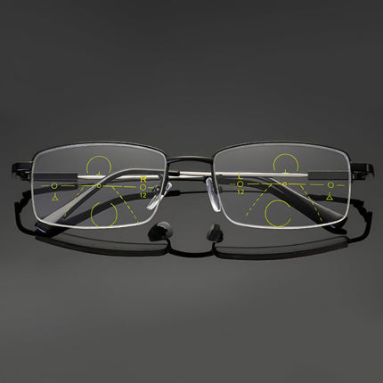 Progressive Reading Glasses with Photochromic Lenses & Titanium Frame | Versatile Vision Support for Daily Use