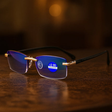 Progressive Reading Glasses with Photochromic Lenses & Titanium Frame | Versatile Vision Support for Daily Use