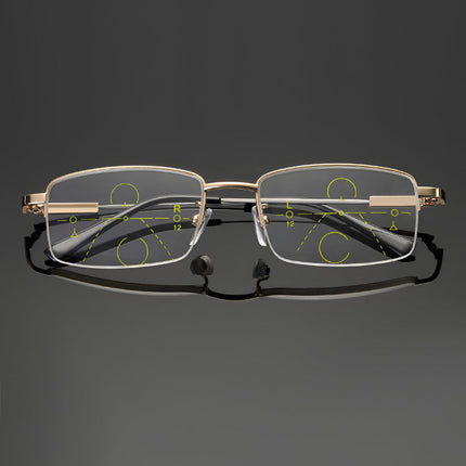 Progressive Reading Glasses with Photochromic Lenses & Titanium Frame | Versatile Vision Support for Daily Use