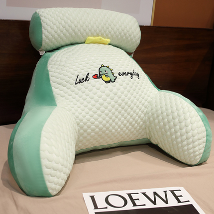 Extra-Large Reading Pillow with Memory Foam Back Support | Comfortable Arm Support for Relaxing and Posture Improvement